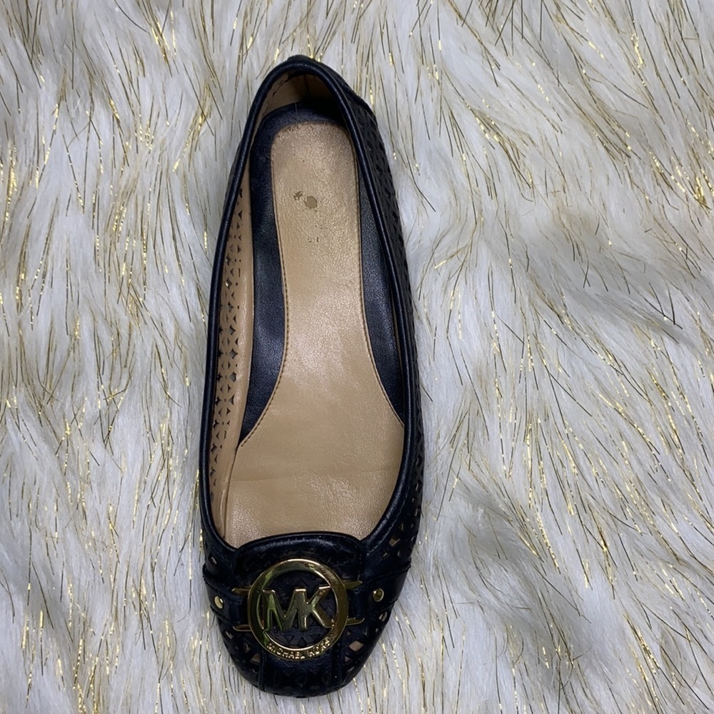 Michael Kors -Fulton Black Woven Moccasin Flat 6.5 - Picture 8 of 13